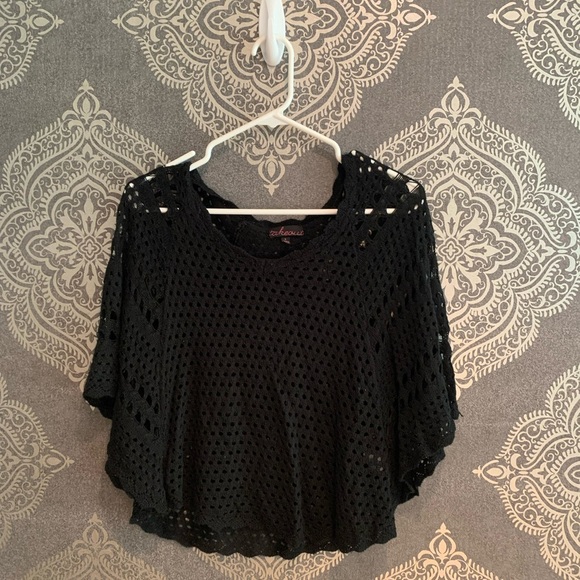 S Black Takeout tank Crochet Top - Picture 1 of 3